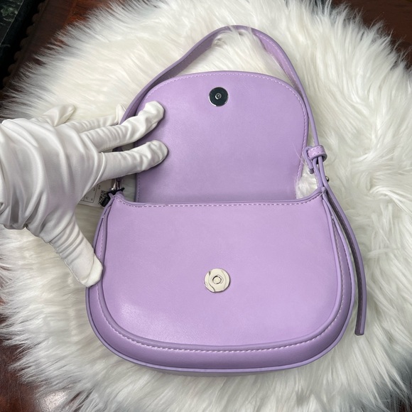 Mango Purple Niger Shoulder Bag NWT Europe - Picture 9 of 15